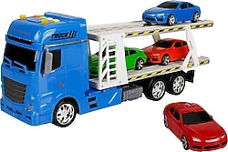 Maxx Wheels 1:24 Sesli ve Işıklı 2 Katlı Transporter Tır 44 cm