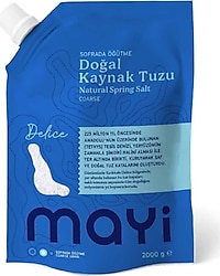 Mayi Tuz Sofrada Öğütme Doğal Salamura Tuzu 2 kg