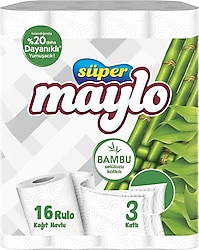 Maylo Süper Bambu Katkılı Kağıt Havlu 16'lı
