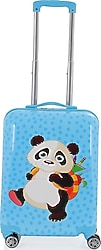Mçs V307 Panda ABS Mavi Çocuk Valizi