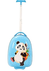 Mçs V308 Panda ABS Mavi Çocuk Valizi