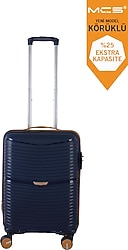 Mçs V379 Aura Polipropilen Lacivert Hardal Kabin Boy Valiz