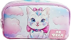 Me Çanta 25253 Kedi Desenli 2 Bölmeli Kalemlik