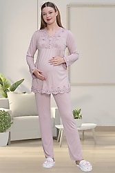Mecit 1501 Gül Kurusu Lohusa Pijama Takımı