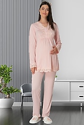 Mecit 1501 Pudra Lohusa Pijama Takımı