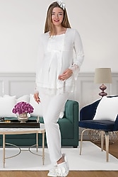 Mecit 1820 Uzun Kollu Lohusa Pijama Takımı