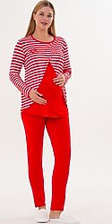 Mecit 6303 Likralı Spor Hamile ve Lohusa Pijama Takımı