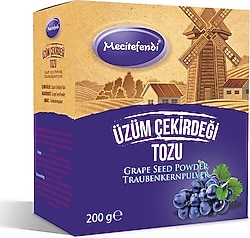 Mecitefendi Ögütülmüş Üzüm Çekirdeği Tozu 200 gr