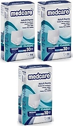 Medcare Classic Emici Külot Orta Boy M 30'lu 3 Adet Hasta Bezi