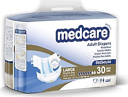 Medcare Premium Belbantlı Büyük Boy L 30'lu Hasta Bezi