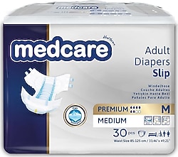Medcare Premium Belbantlı Orta Boy M 30'lu 4 Adet Hasta Bezi