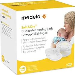 Medela Safe & Dry Tek Kullanımlık 30'lu Göğüs Pedi