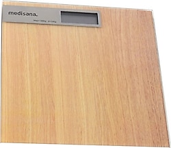 Medisana 48440 Ahşap Görünümlü Cam Dijital Baskül