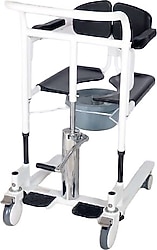 Medwelt TM-H-8048 Hidrolik Klozetli Hasta Tuvalet Sandalyesi