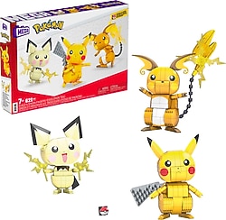 Mega Construx Pokemon Pikachu Dönüşüm 3'lüsü GYH06