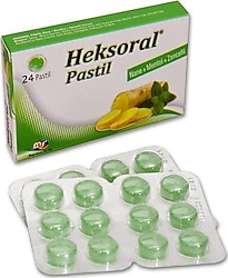 Mega-Farma Heksoral Nane Mentol ve Zencefilli 24'lü Pastil