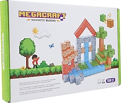 Megacraft Orman ve Ev Temalı 119 Parça Manyetik Bloklar