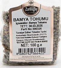 Mehmet Zarifoğlu Bamya Tohumu 100 gr