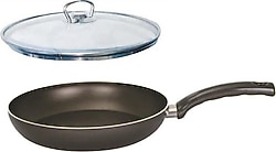 Mehtap Onyx Teflon Tava 26 cm Cam Kapaklı