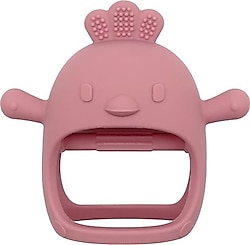 Meleni Baby Silikon Pembe Eldiven Diş Kaşıyıcı