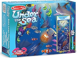 Melissa&Doug Deniz Altında 100 Parça Dev Yer Yapboz MD000443