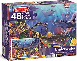 Melissa&Doug Deniz Altında 48 Parça Dev Yer Yapboz MD000427