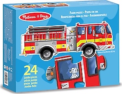 Melissa&Doug İtfaiye Aracı 24 Parça Dev Yer Yapboz MD000436