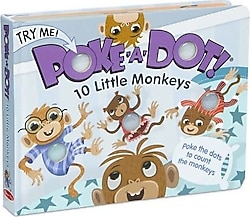 Melissa&Doug Poke-A-Dot İnteraktif Kitap - 10 Little Monkeys - Kolektif