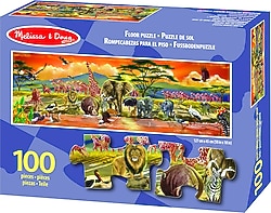 Melissa&Doug Safari 100 Parça Dev Yer Yapboz MD002873