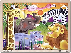 Melissa&Doug Safari Ahşap 24 Parça Yapboz MD002937