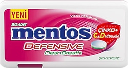 Mentos Defensive Clean Breath Vişne Aromalı Şeker 21 gr