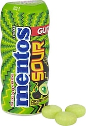 Mentos Sour Ekşi Sakız Yeşil Elmalı 30 gr