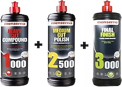 Menzerna 1000 2500 3000 250 ml Pasta Cila Seti