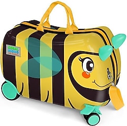 Coral High Kids 16363 Arı Desenli Binilebilir ABS Çocuk Valizi