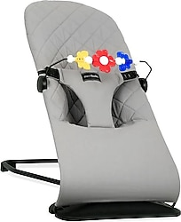 Merfbaby Cotton Gri Oyuncaklı Ana Kucağı
