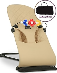 Merfbaby Cotton Oyuncaklı Çantalı Bej Ana Kucağı