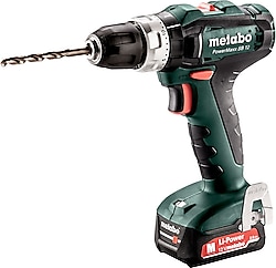 Metabo PowerMaxx SB 12 Çift Akülü 2 Ah Darbeli Matkap