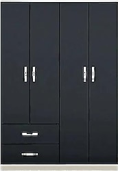 Metalia Novay Gm 074 2 Çekmeceli 4 Kapaklı Gardırop