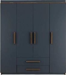 Metalia Perla Lüx Gm 817 2 Çekmeceli 4 Kapaklı Gardırop