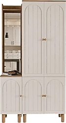Mezza Rapsody Bohem 5089-5084 5 Kapaklı Sol Aynalı Portmanto