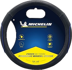 Michelin MC1003NAZ Premium Suni Deri Mavi Direksiyon Kılıfı