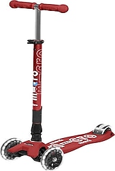 Micro Maxi Deluxe Foldable MMD101 Işıklı Kırmızı 3 Tekerlekli Çocuk Scooter