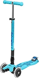 Micro Maxi Deluxe Foldable MMD102 Işıklı Mavi 3 Tekerlekli Çocuk Scooter