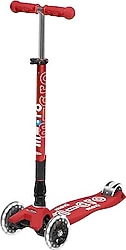 Micro Maxi Deluxe MMD098 Işıklı Bordo 3 Tekerlekli Çocuk Scooter