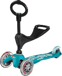 Micro Mini 3 in 1 Deluxe MMD011 Turkuaz 3 Tekerlekli Oturaklı Çocuk Scooter