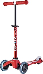 Micro Mini Deluxe MMD052 Işıklı Kırmızı 3 Tekerlekli Çocuk Scooter