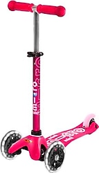 Micro Mini Deluxe MMD075 Işıklı Pembe 3 Tekerlekli Çocuk Scooter