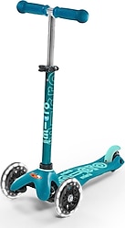 Micro Mini Deluxe MMD076 Işıklı Turkuaz 3 Tekerlekli Çocuk Scooter