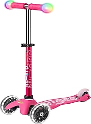 Micro Mini Deluxe Magic MMD130 Pembe Işıklı 3 Tekerlekli Çocuk Scooter