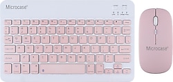 Microcase AL3476 Pembe TKL Kablosuz Klavye Mouse Seti